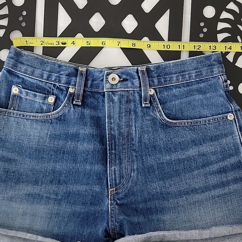 Rag‎ and Bone Denim Justine High Waist Cut Off Shorts Raw Hem 27 - Picture 13 of 15